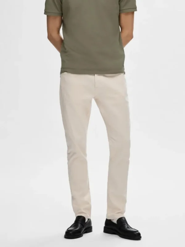 Jeans>SELECTED 175 SLIM FIT CREAM JEANS Beige