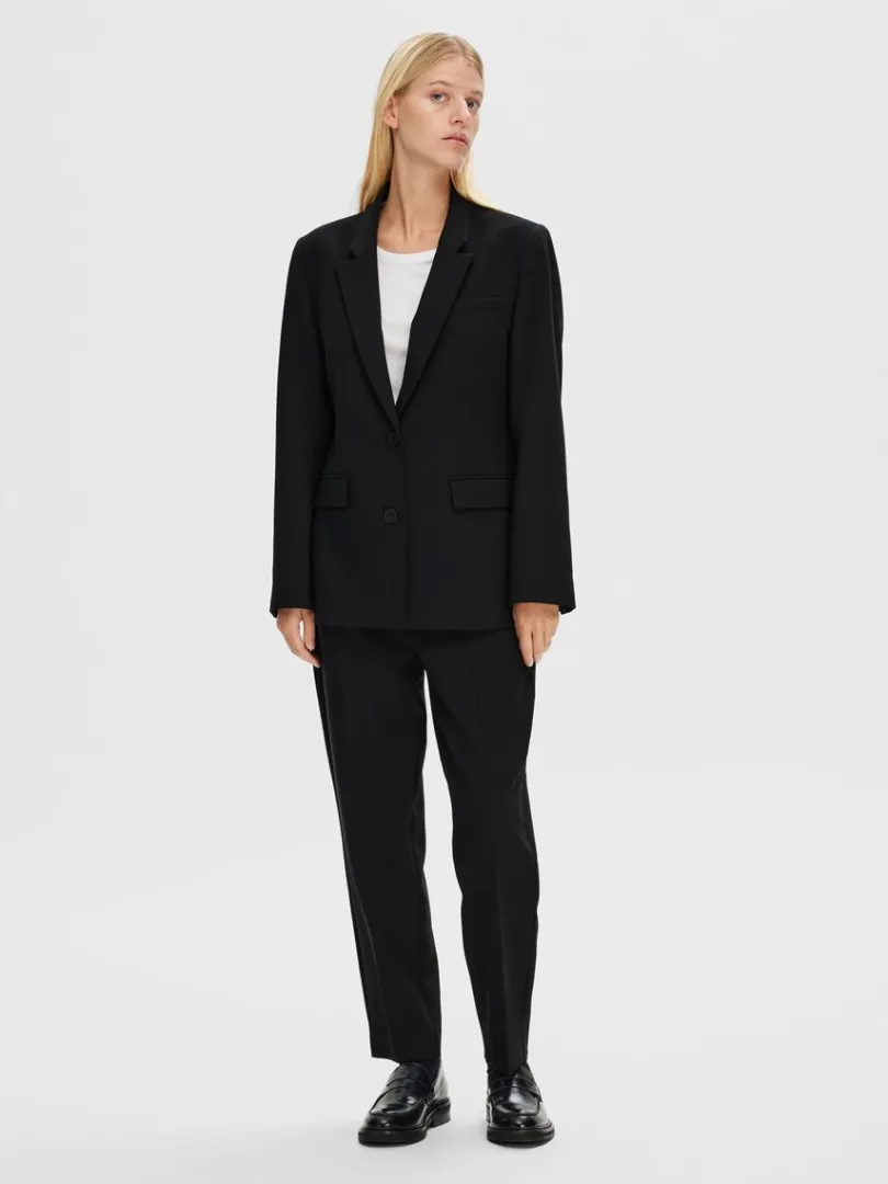 slim_fit_cropped_bukser_2.webp Bukser | Jakkesæt & Blazers>SELECTED SLIM FIT CROPPED BUKSER Black