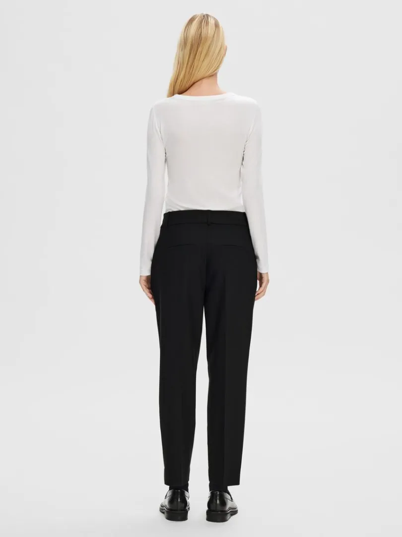 slim_fit_cropped_bukser_4.webp Bukser | Jakkesæt & Blazers>SELECTED SLIM FIT CROPPED BUKSER Black