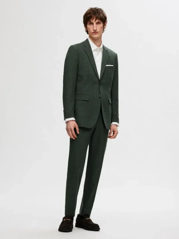 Jakkesæt & Blazers>SELECTED SLIM FIT ENKELTRADET BLAZER Green