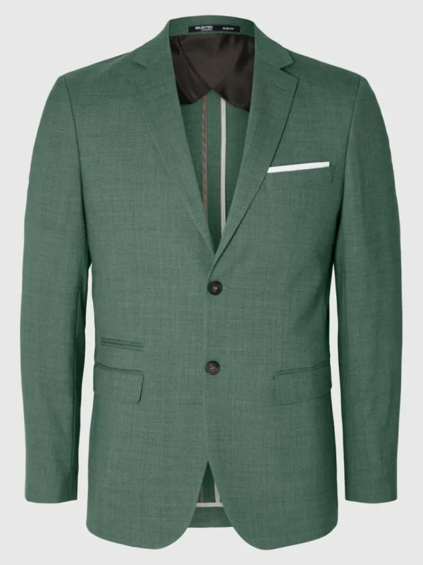 Jakkesæt & Blazers>SELECTED SLIM FIT ENKELTRADET BLAZER Green
