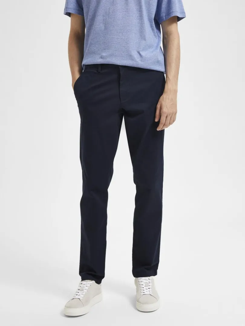 slim_fit_flex_chinos_0-5.webp Bukser>SELECTED 175 SLIM FIT FLEX CHINOS Blue