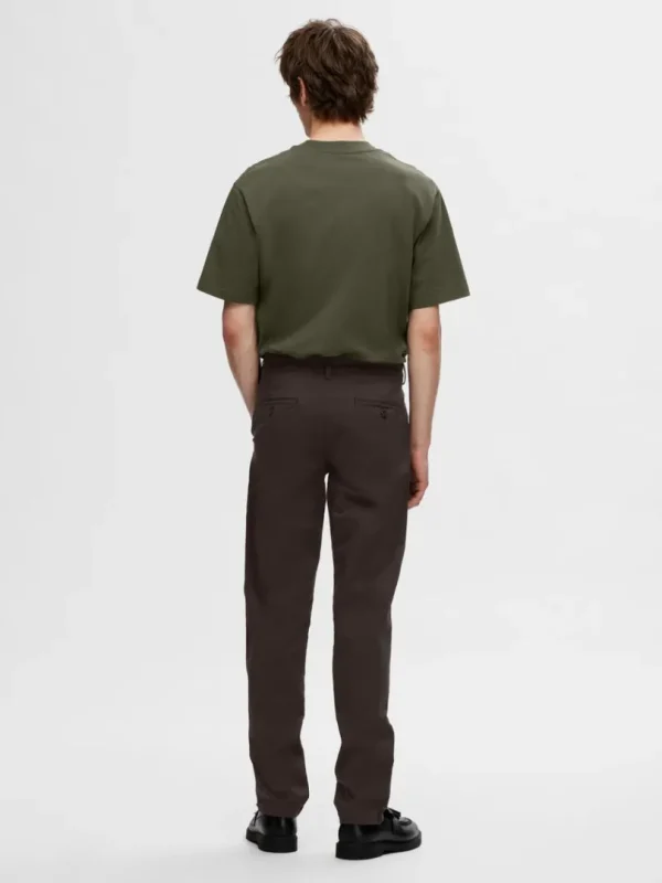 Bukser>SELECTED 175 SLIM FIT FLEX CHINOS Brown