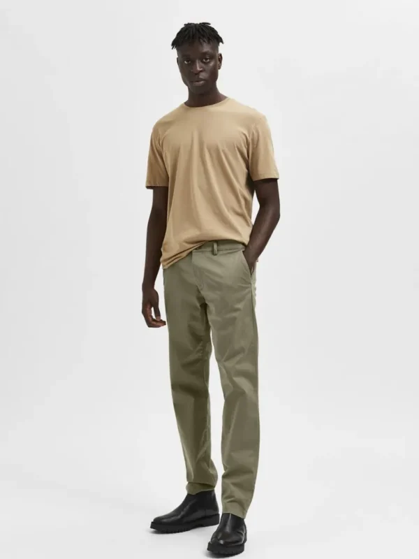 Bukser>SELECTED 175 SLIM FIT FLEX CHINOS Brown