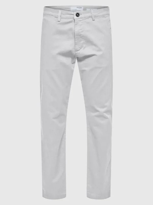 Bukser>SELECTED 175 SLIM FIT FLEX CHINOS Grey