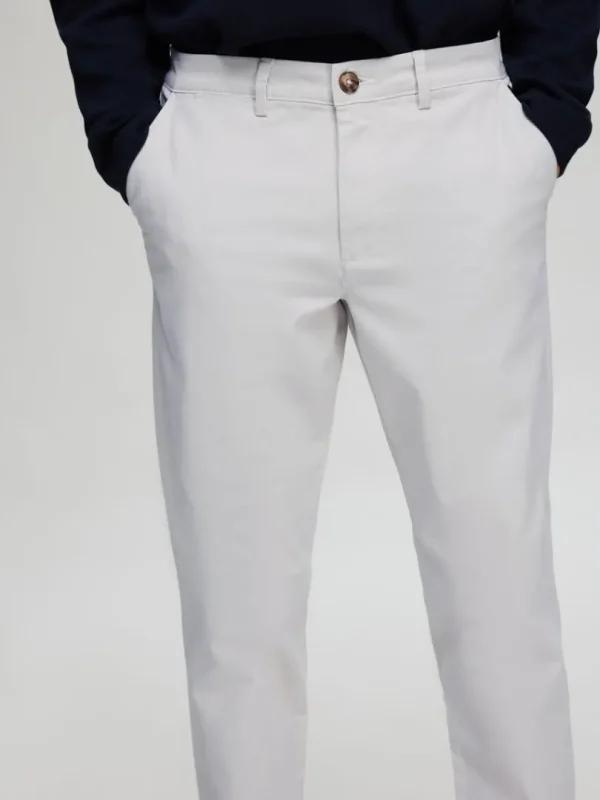 Bukser>SELECTED 175 SLIM FIT FLEX CHINOS Grey