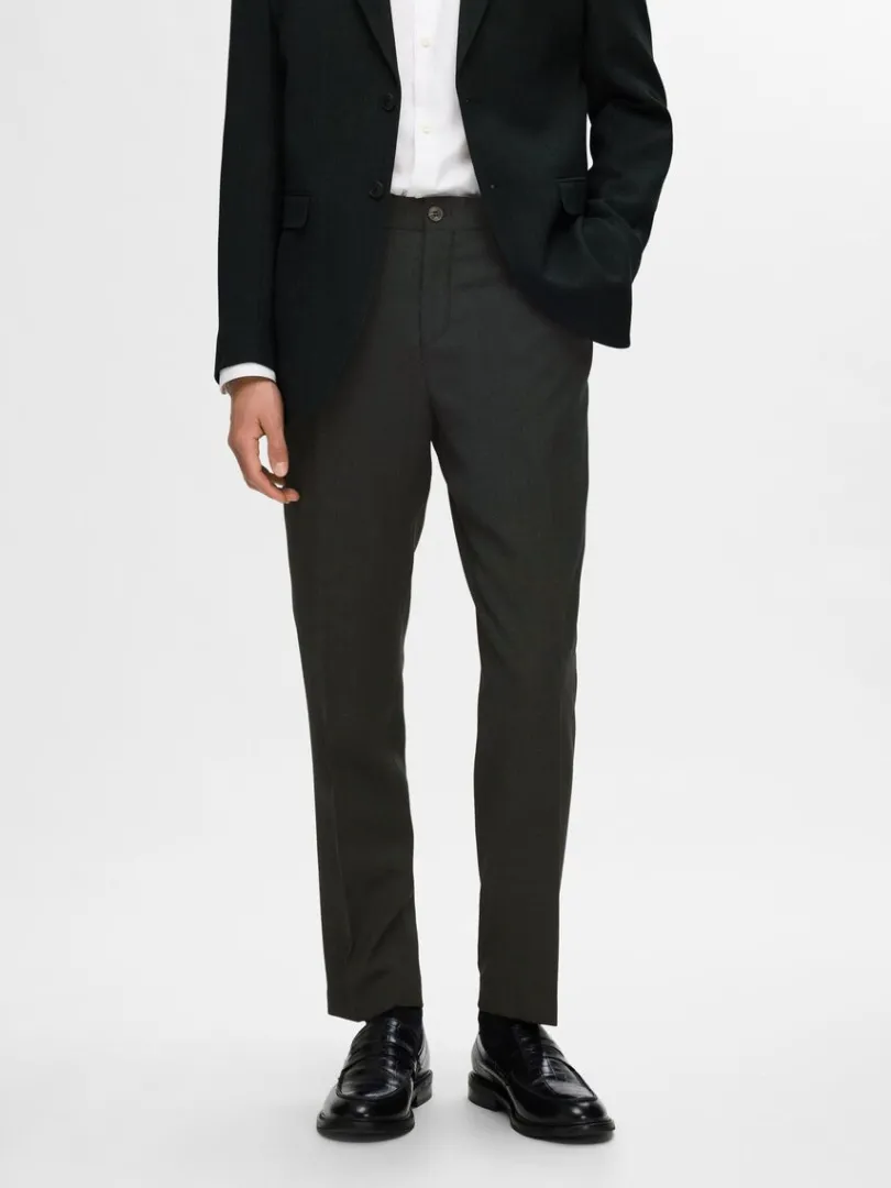 slim_fit_habitbukser_0-1.webp Bukser | Jakkesæt & Blazers>SELECTED SLIM FIT HABITBUKSER Green