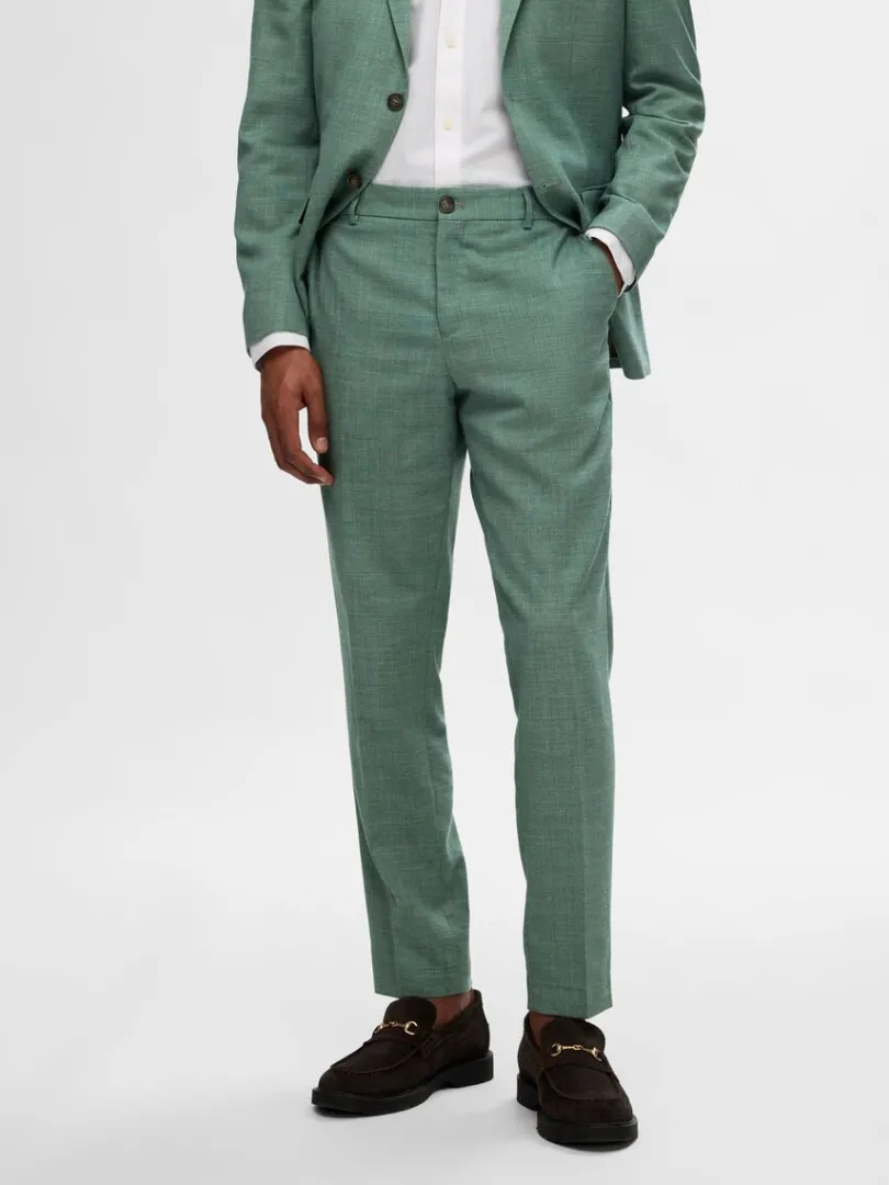 slim_fit_habitbukser_0-14.webp Bukser | Jakkesæt & Blazers>SELECTED SLIM FIT HABITBUKSER Green