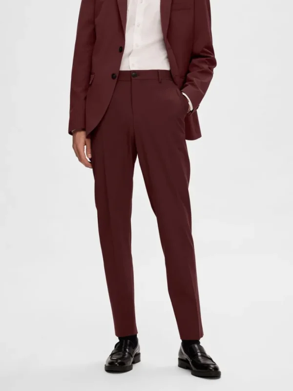 Bukser | Jakkesæt & Blazers>SELECTED SLIM FIT HABITBUKSER Red
