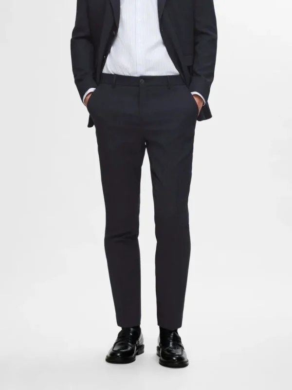 Bukser | Jakkesæt & Blazers>SELECTED SLIM FIT HABITBUKSER Blue