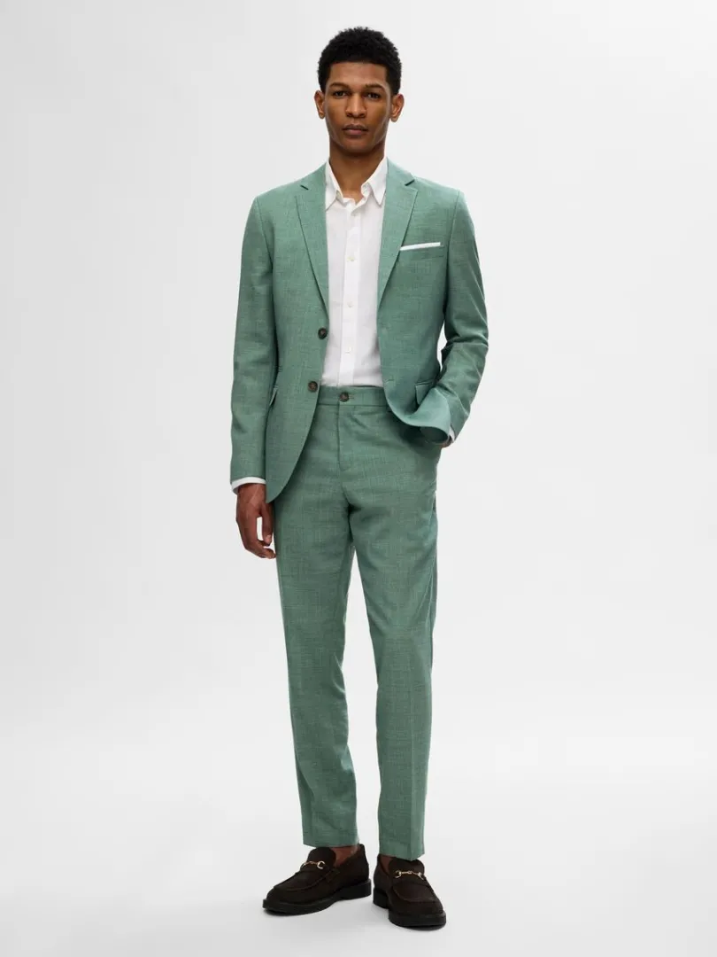 slim_fit_habitbukser_1-13.webp Bukser | Jakkesæt & Blazers>SELECTED SLIM FIT HABITBUKSER Green