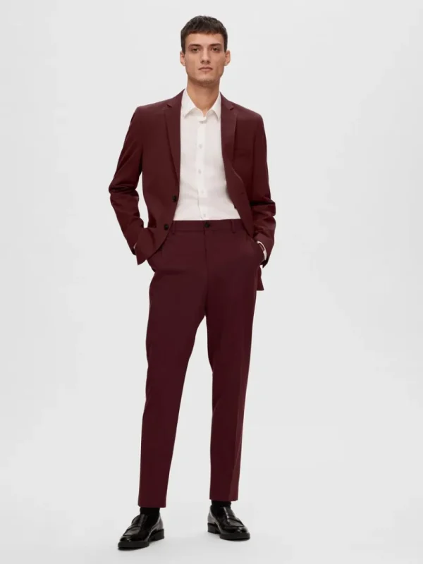 Bukser | Jakkesæt & Blazers>SELECTED SLIM FIT HABITBUKSER Red