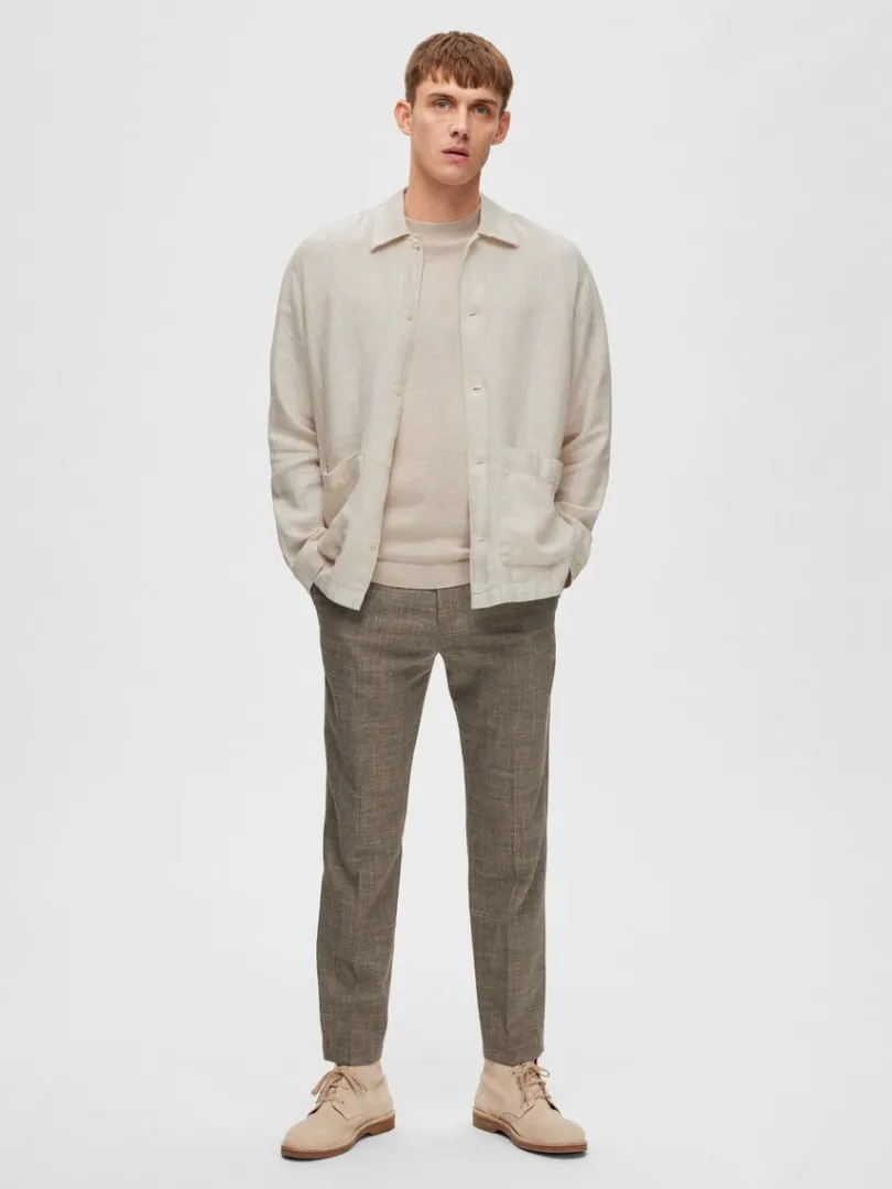slim_fit_habitbukser_1-9.webp Bukser | Jakkesæt & Blazers>SELECTED SLIM FIT HABITBUKSER Brown