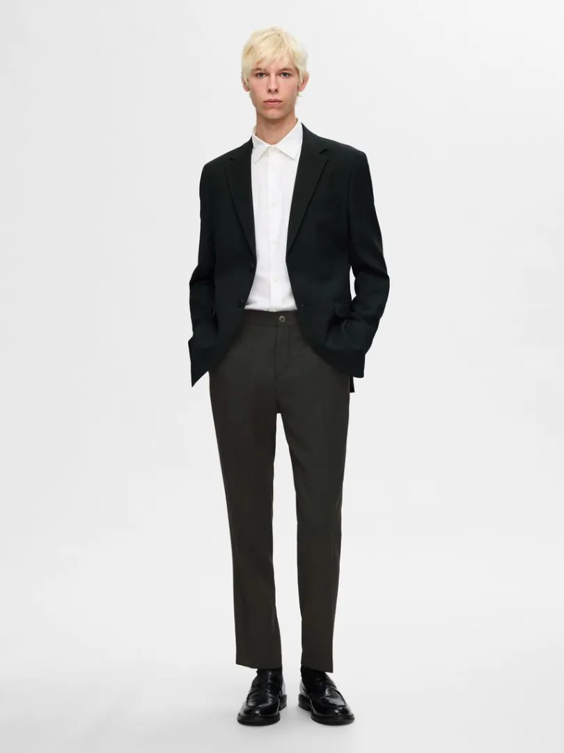 slim_fit_habitbukser_2-1.webp Bukser | Jakkesæt & Blazers>SELECTED SLIM FIT HABITBUKSER Green