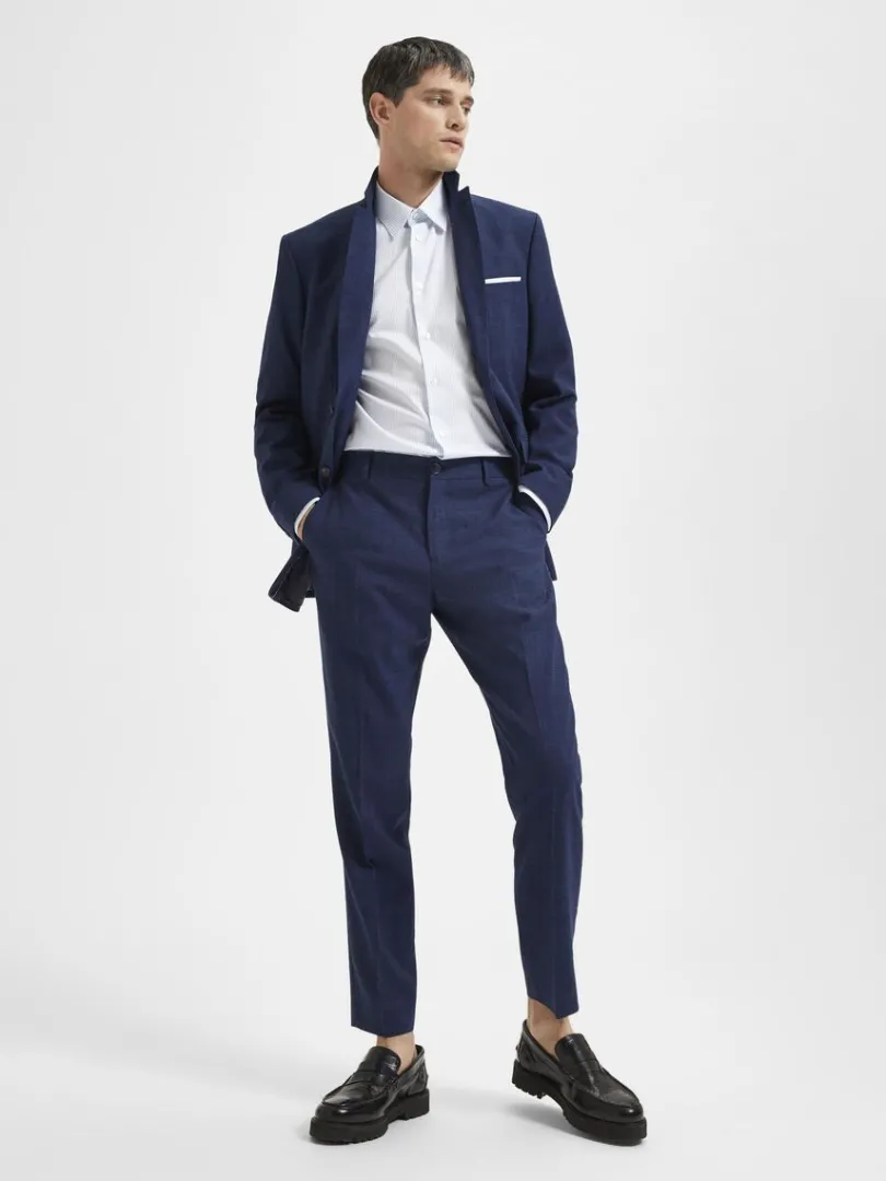 slim_fit_habitbukser_2-10.webp Bukser | Jakkesæt & Blazers>SELECTED SLIM FIT HABITBUKSER Blue