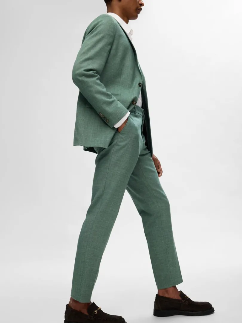 slim_fit_habitbukser_2-13.webp Bukser | Jakkesæt & Blazers>SELECTED SLIM FIT HABITBUKSER Green