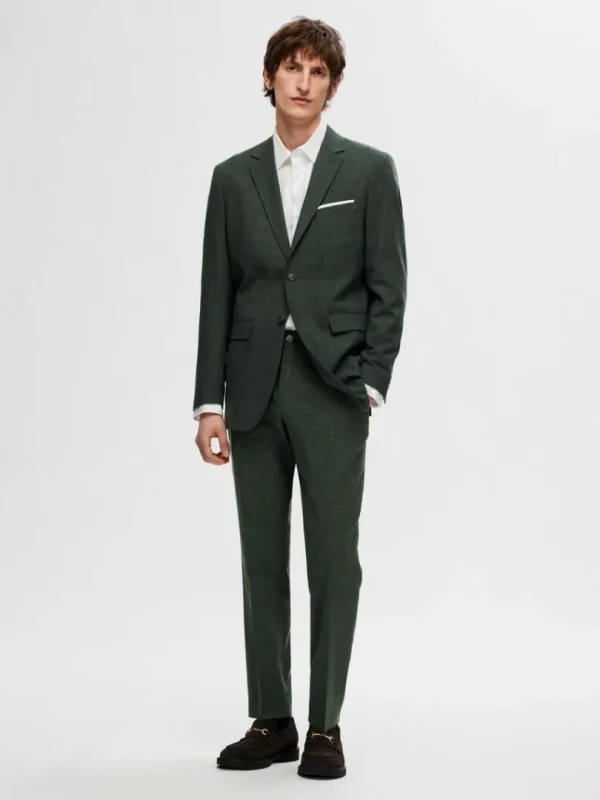 Bukser | Jakkesæt & Blazers>SELECTED SLIM FIT HABITBUKSER Green