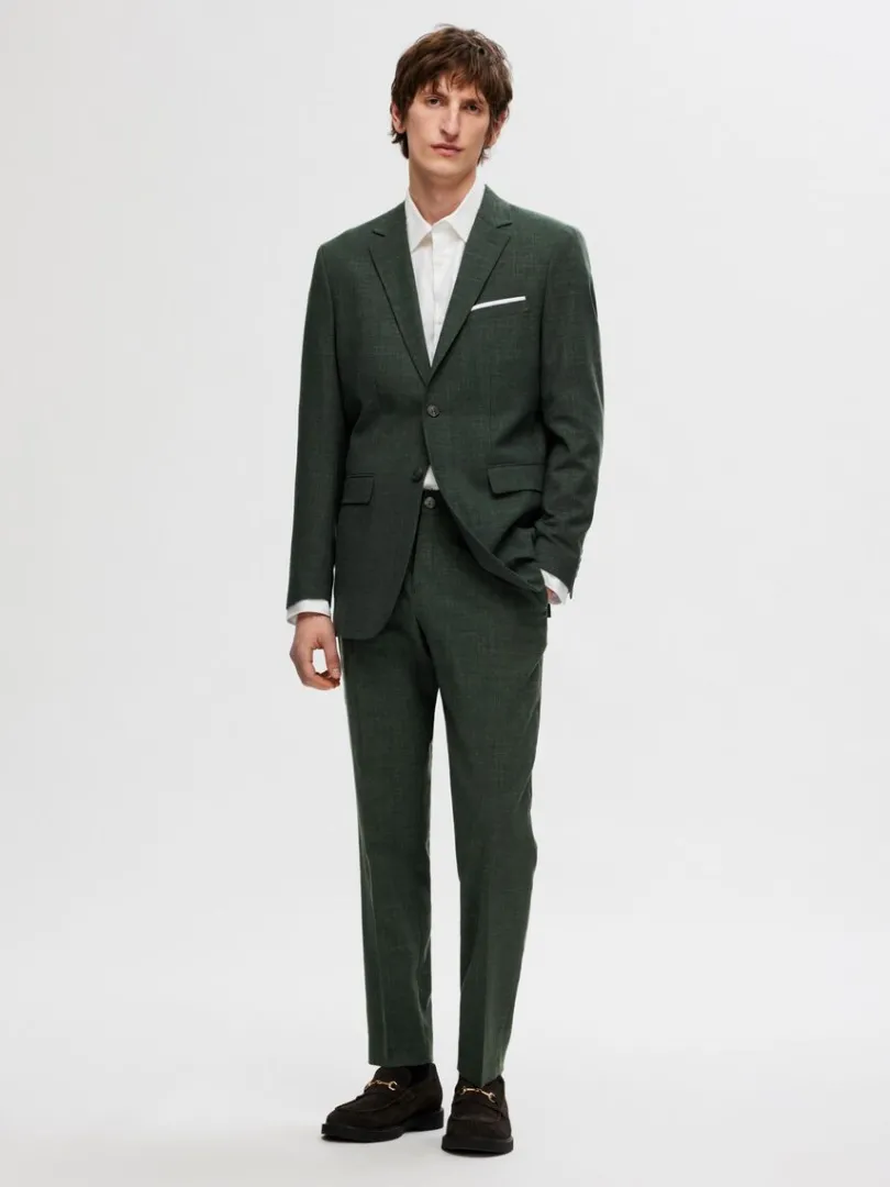 slim_fit_habitbukser_2-3.webp Bukser | Jakkesæt & Blazers>SELECTED SLIM FIT HABITBUKSER Green