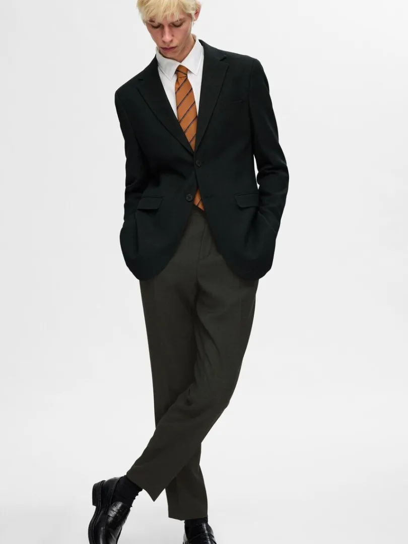 slim_fit_habitbukser_3-1.webp Bukser | Jakkesæt & Blazers>SELECTED SLIM FIT HABITBUKSER Green