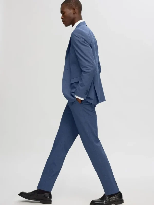 Bukser | Jakkesæt & Blazers>SELECTED SLIM FIT HABITBUKSER Blue
