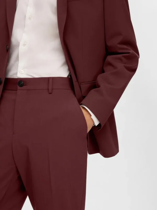 Bukser | Jakkesæt & Blazers>SELECTED SLIM FIT HABITBUKSER Red