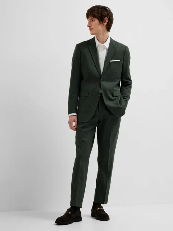 Bukser | Jakkesæt & Blazers>SELECTED SLIM FIT HABITBUKSER Green