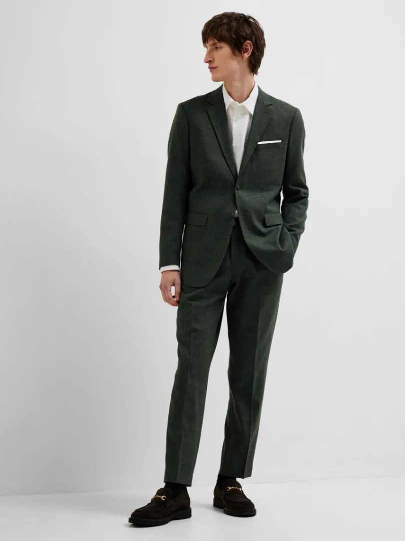 slim_fit_habitbukser_3-3.webp Bukser | Jakkesæt & Blazers>SELECTED SLIM FIT HABITBUKSER Green