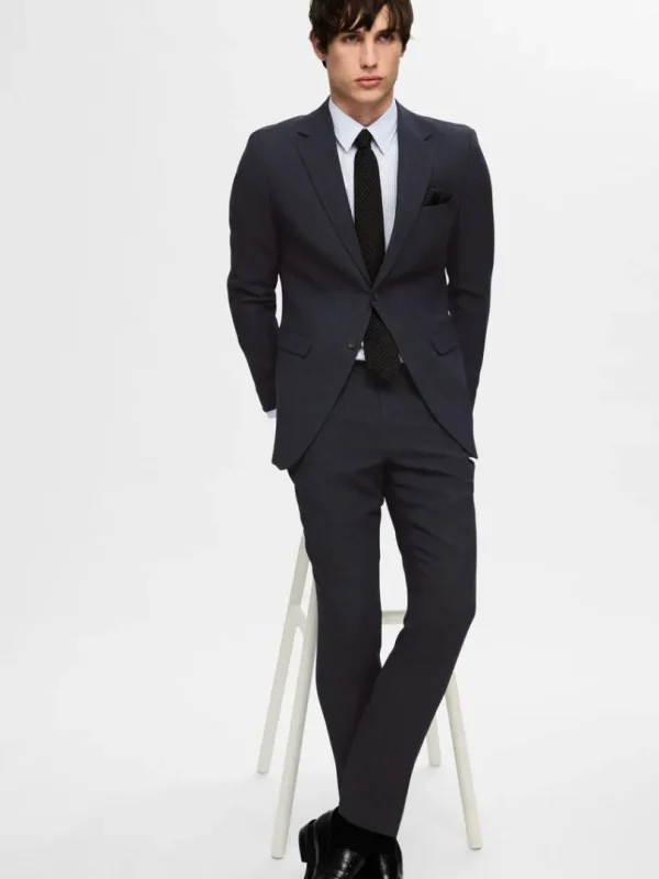 Bukser | Jakkesæt & Blazers>SELECTED SLIM FIT HABITBUKSER Blue
