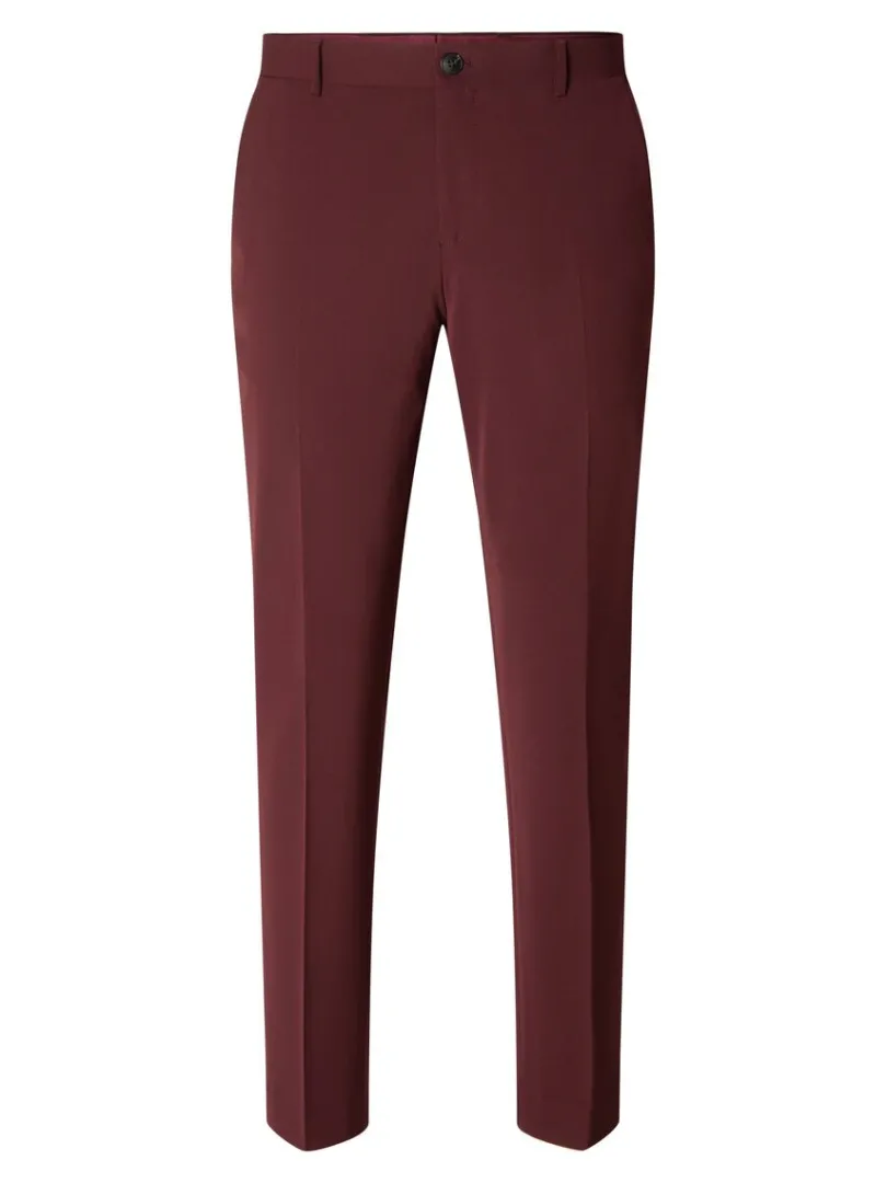 slim_fit_habitbukser_4-2.webp Bukser | Jakkesæt & Blazers>SELECTED SLIM FIT HABITBUKSER Red