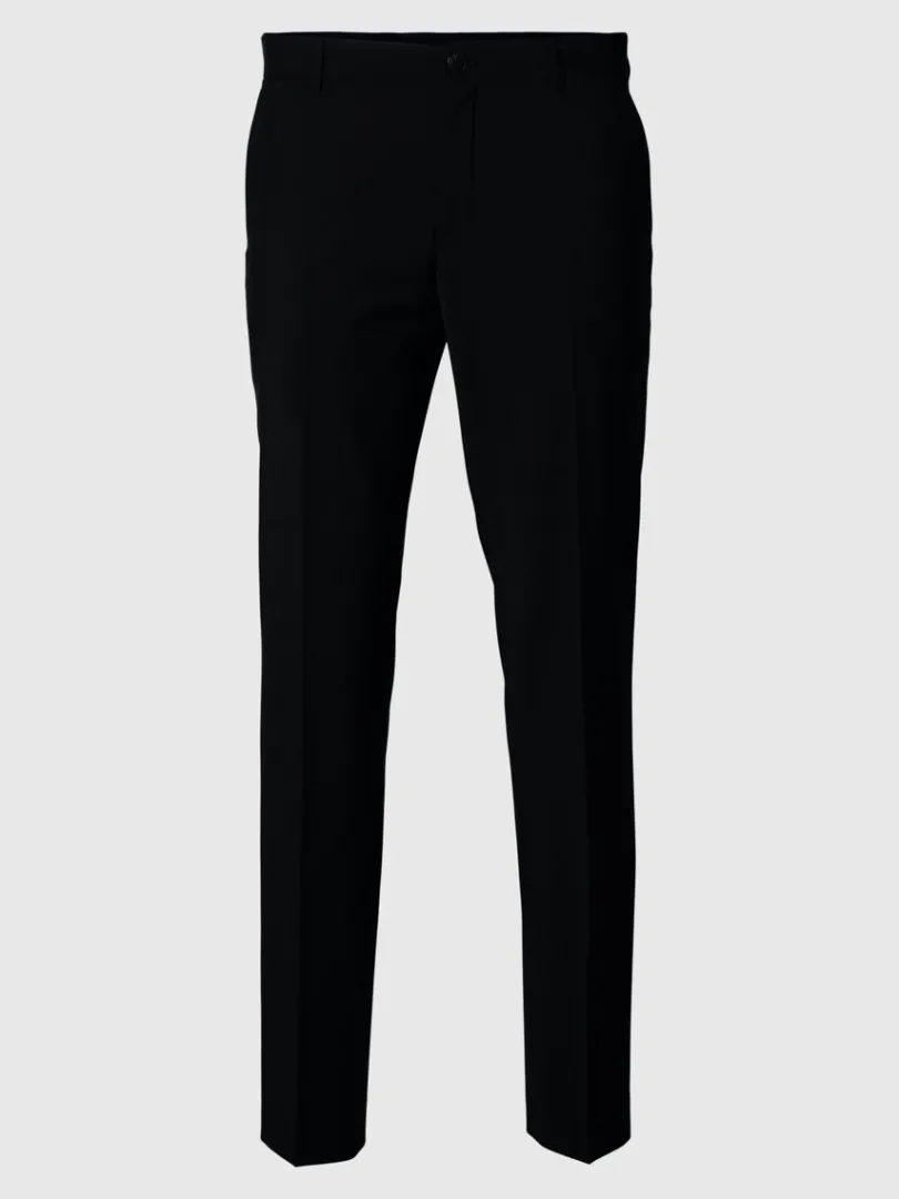 slim_fit_habitbukser_4-5.webp Bukser | Jakkesæt & Blazers>SELECTED SLIM FIT HABITBUKSER Black