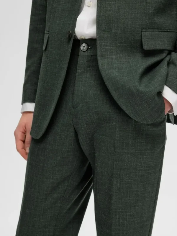 Bukser | Jakkesæt & Blazers>SELECTED SLIM FIT HABITBUKSER Green