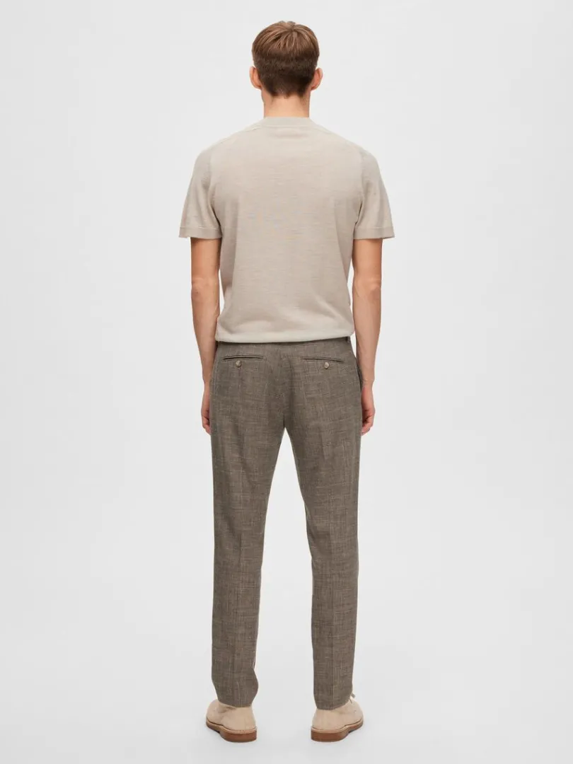 slim_fit_habitbukser_5-8.webp Bukser | Jakkesæt & Blazers>SELECTED SLIM FIT HABITBUKSER Brown