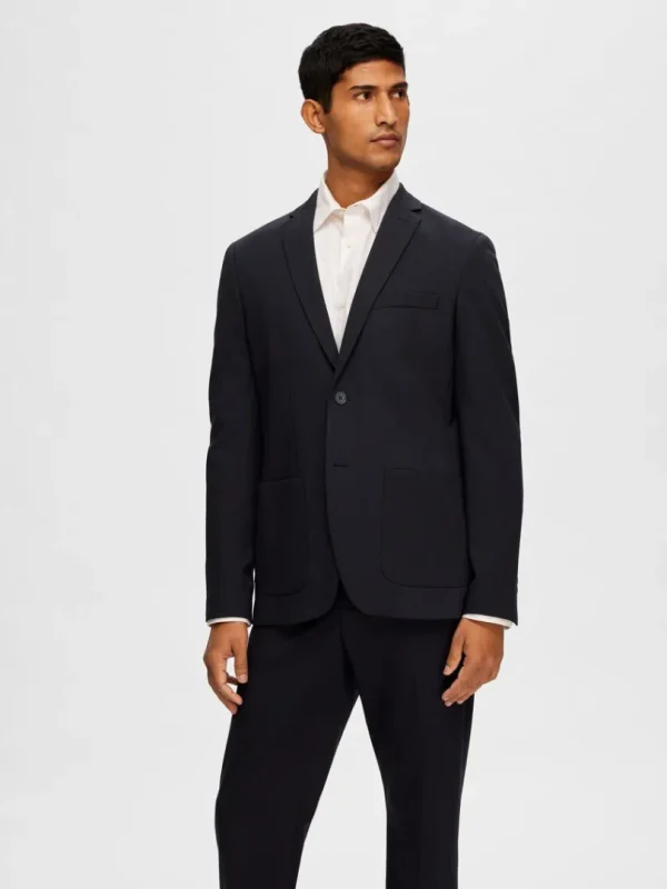 Jakkesæt & Blazers>SELECTED SLIM FIT JERSEY BLAZER Blue