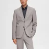 Jakkesæt & Blazers>SELECTED SLIM FIT JERSEY BLAZER Grey