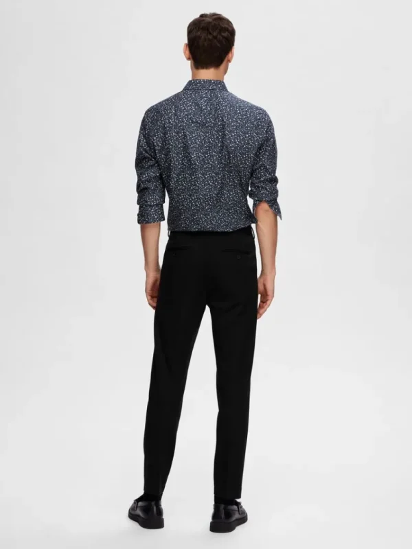 Bukser>SELECTED SLIM FIT JERSEY HABITBUKSER Black