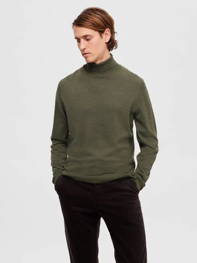 slim_fit_rullekrave_0-1.webp Strik>SELECTED SLIM FIT RULLEKRAVE Green