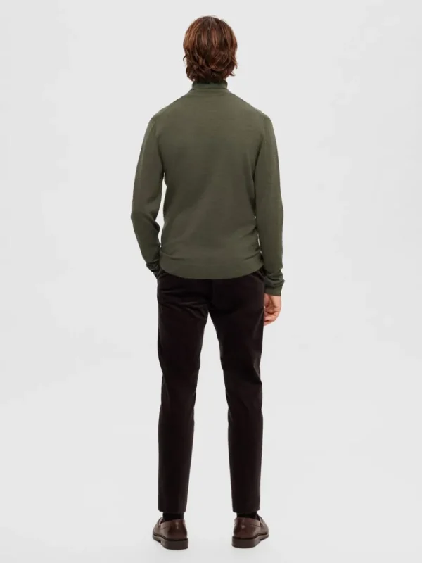 Strik>SELECTED SLIM FIT RULLEKRAVE Green