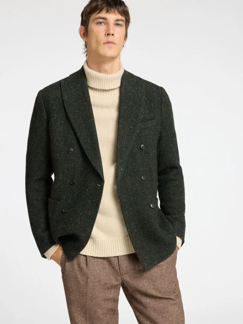 slim_fit_sildeben_dobbelt_2.webp Jakkesæt & Blazers>SELECTED SLIM FIT SILDEBEN DOBBELTRADET BLAZER Green