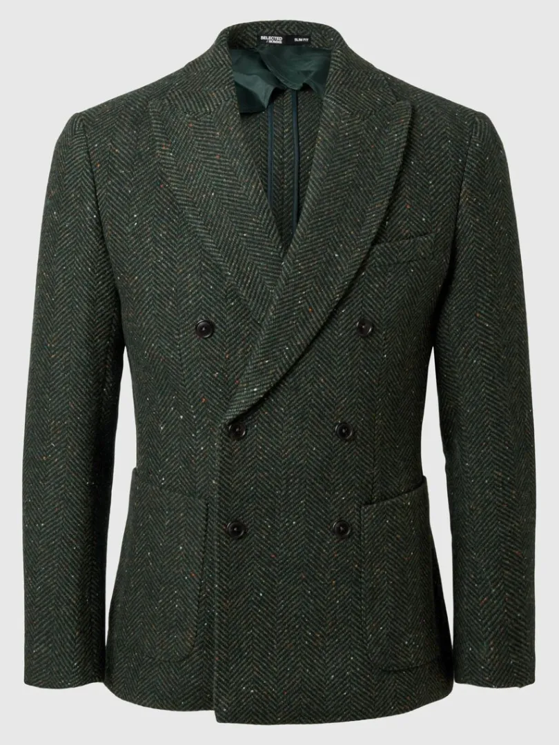 slim_fit_sildeben_dobbelt_4.webp Jakkesæt & Blazers>SELECTED SLIM FIT SILDEBEN DOBBELTRADET BLAZER Green