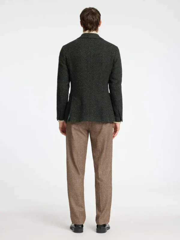 Jakkesæt & Blazers>SELECTED SLIM FIT SILDEBEN DOBBELTRADET BLAZER Green