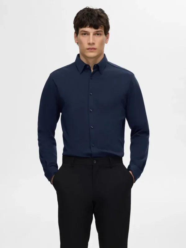 Skjorter>SELECTED SLIM FIT SKJORTE Blue