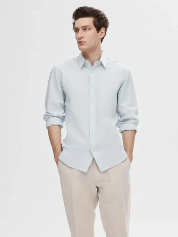 Skjorter>SELECTED SLIM FIT SKJORTE Blue