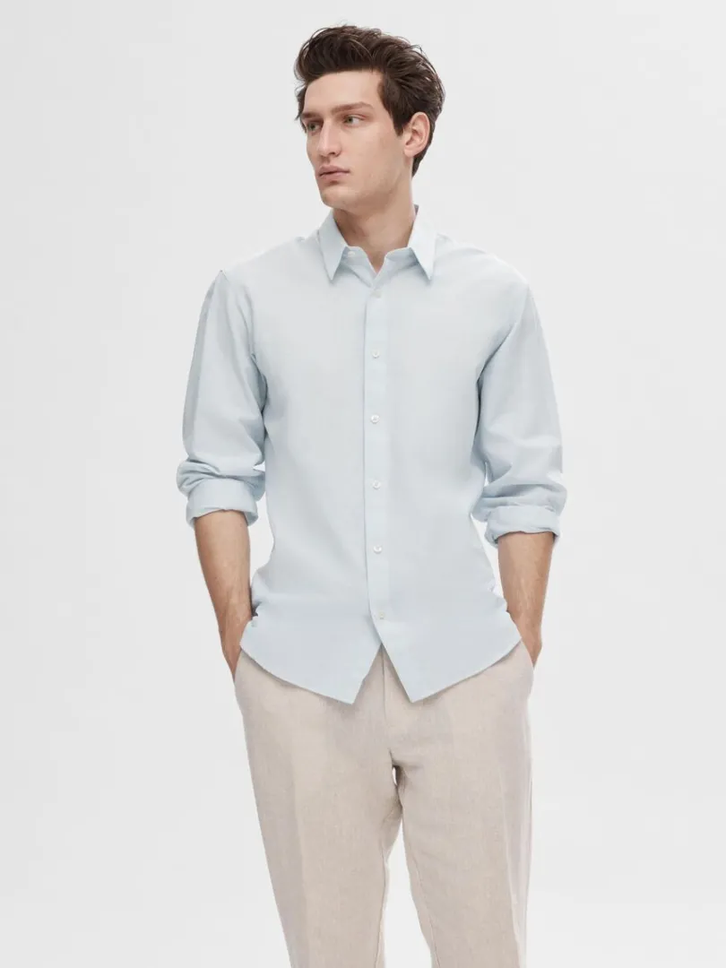 slim_fit_skjorte_0-15.webp Skjorter>SELECTED SLIM FIT SKJORTE Blue