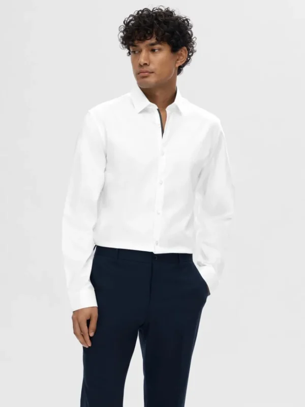 Skjorter>SELECTED SLIM FIT SKJORTE White