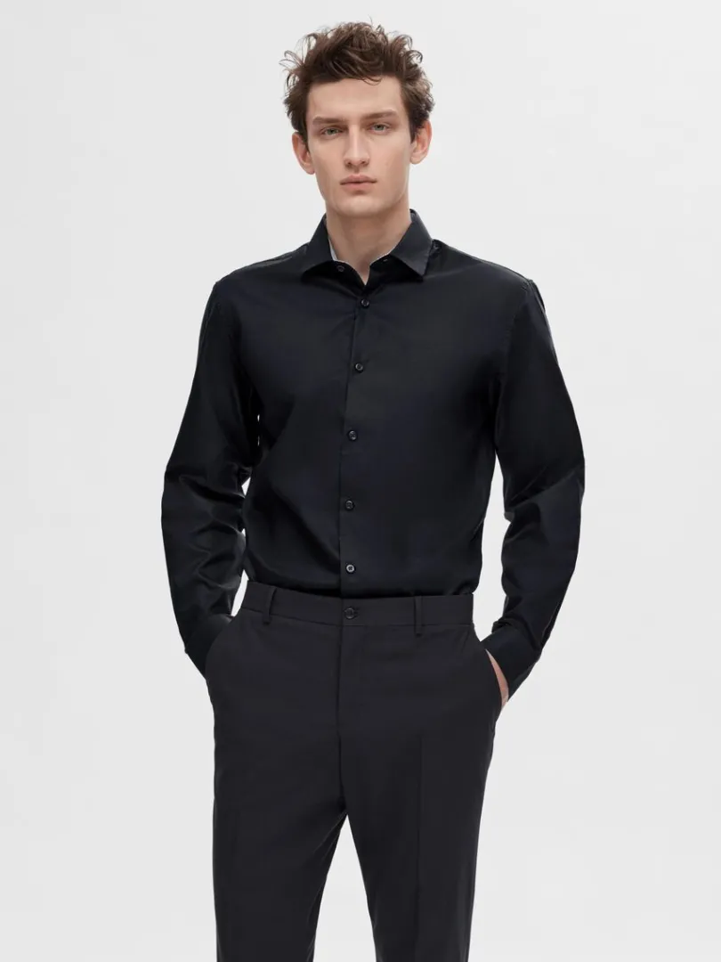 slim_fit_skjorte_0-19.webp Skjorter>SELECTED SLIM FIT SKJORTE Black