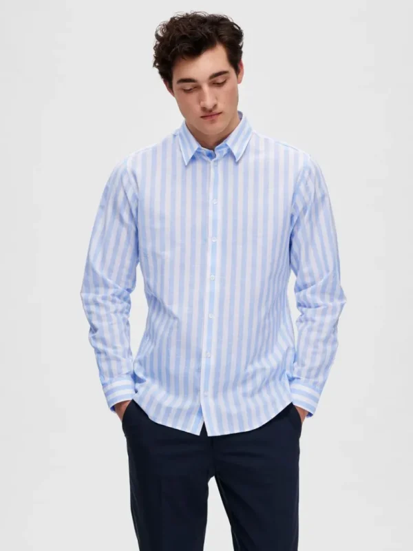 Skjorter>SELECTED SLIM FIT SKJORTE Blue