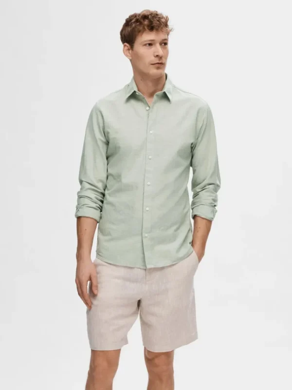 Skjorter>SELECTED SLIM FIT SKJORTE Green
