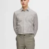 Skjorter>SELECTED SLIM FIT SKJORTE Grey