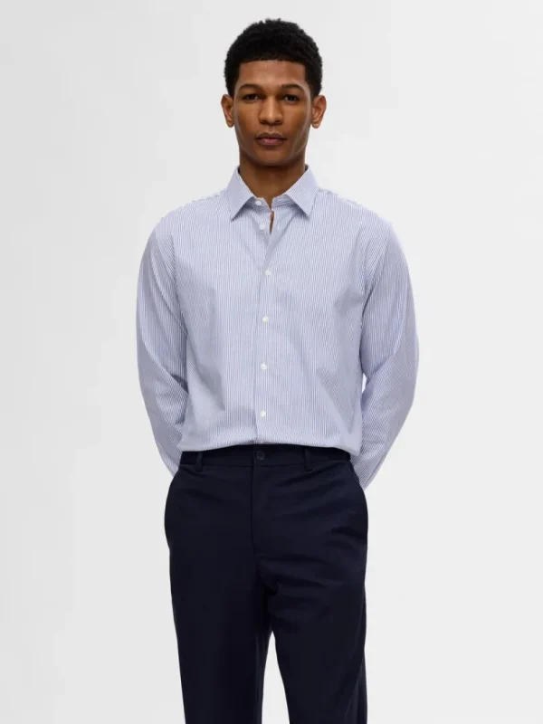 Skjorter>SELECTED SLIM FIT SKJORTE Blue