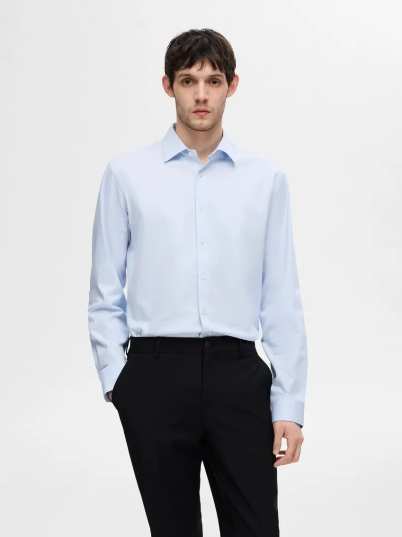 slim_fit_skjorte_0-9.webp Skjorter>SELECTED SLIM FIT SKJORTE Blue